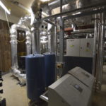 The Energy Centre in the basement of Blackfriars Circus. This Energy Centre was the largest our mechanical team had installed to date in 2017.