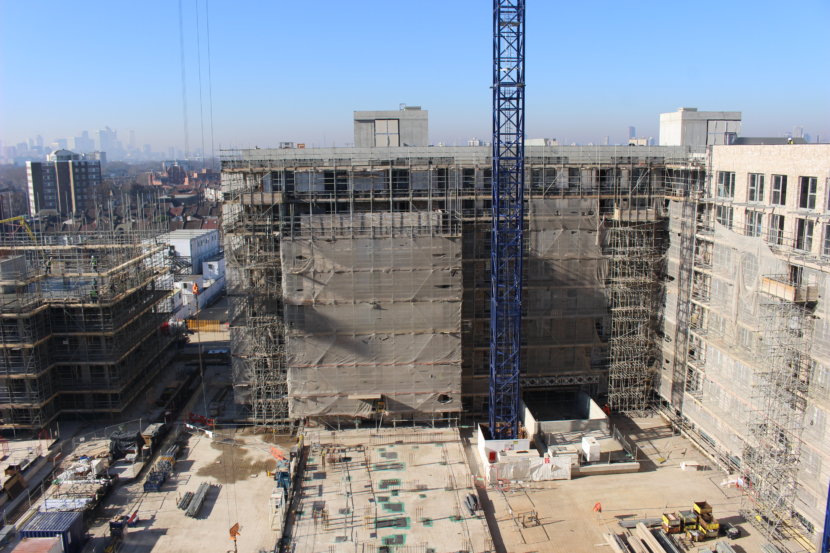 The ongoing development at Upton Gardens, West Ham, London; a Logistical Building Services (Electrical) Mechanical and Electrical project.