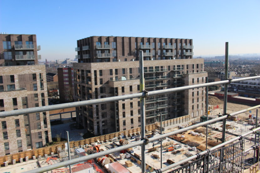 The ongoing development at Upton Gardens, West Ham, London; a Logistical Building Services (Electrical) mechanical and electrical project.